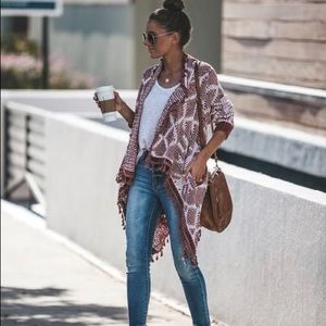 Vici forge ahead cardigan tassel pockets cardigan